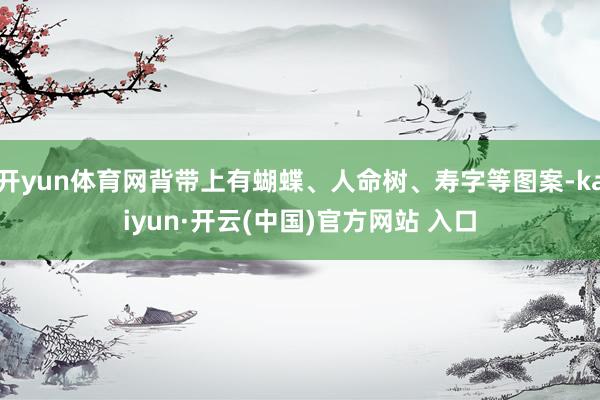 开yun体育网背带上有蝴蝶、人命树、寿字等图案-kaiyun·开云(中国)官方网站 入口