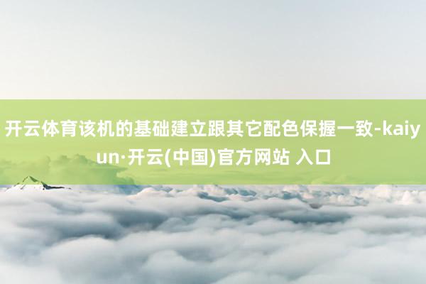 开云体育该机的基础建立跟其它配色保握一致-kaiyun·开云(中国)官方网站 入口